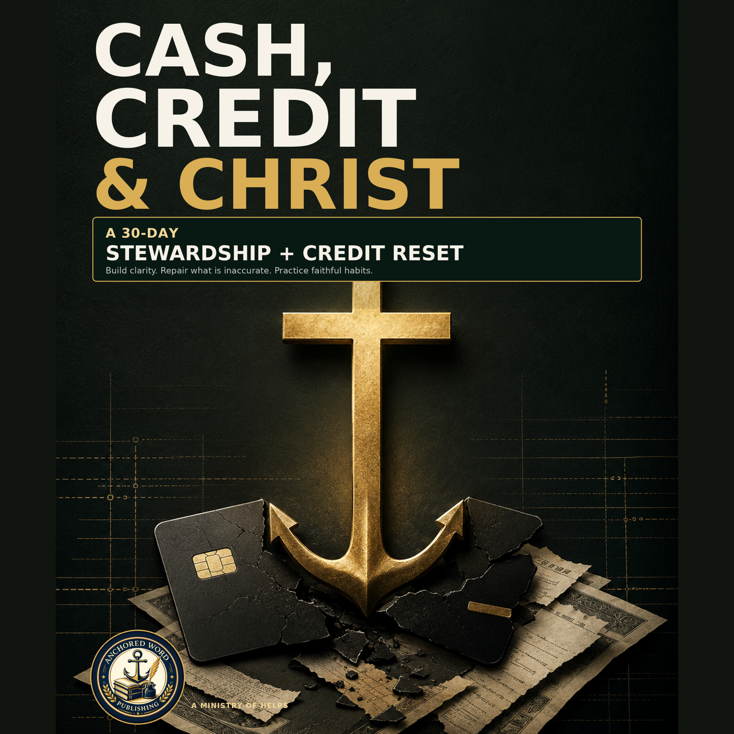 Cash, Credit & Christ — 30-Day Stewardship & Credit Reset Workbook (Instant PDF Download)