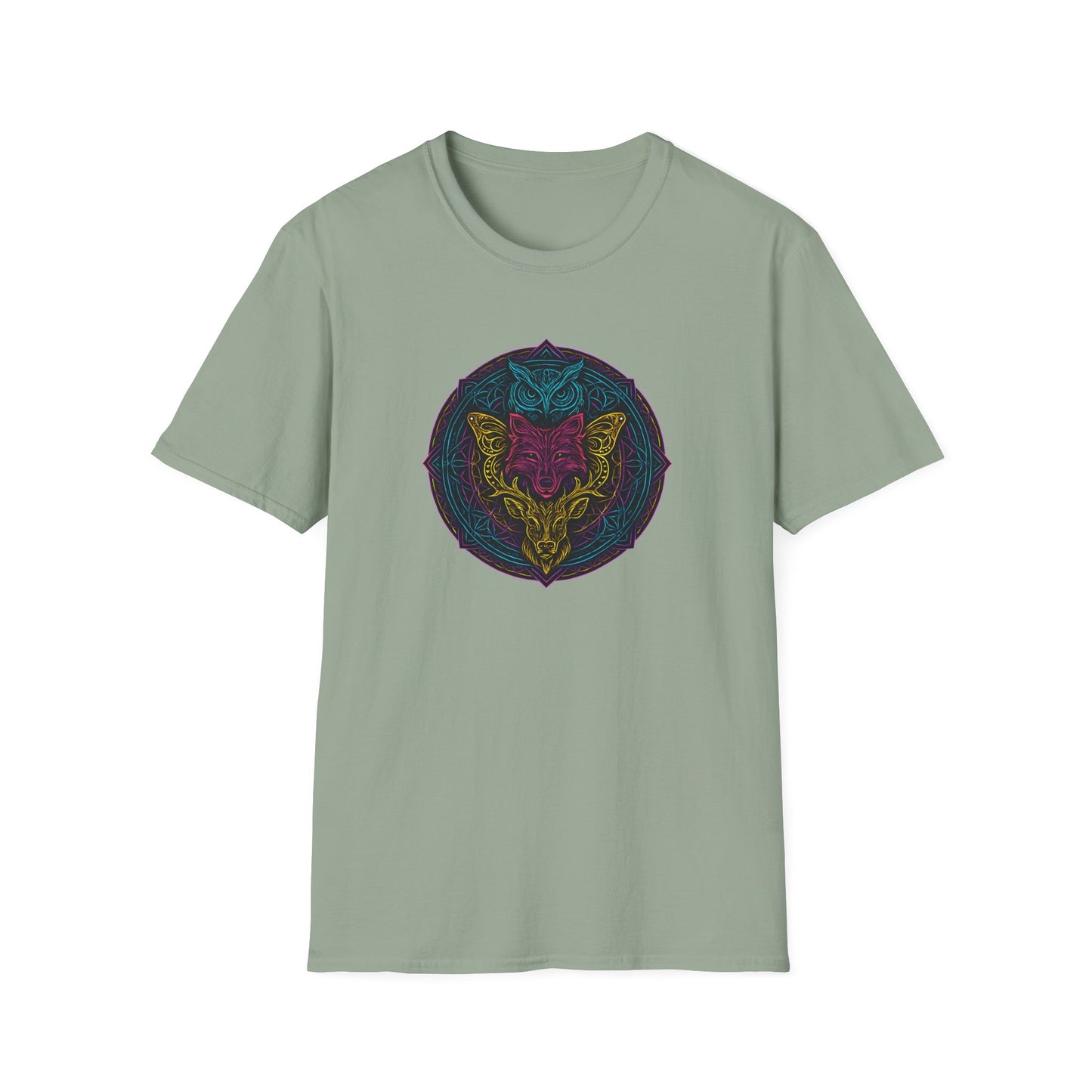 Neon animal mandala T-Shirt