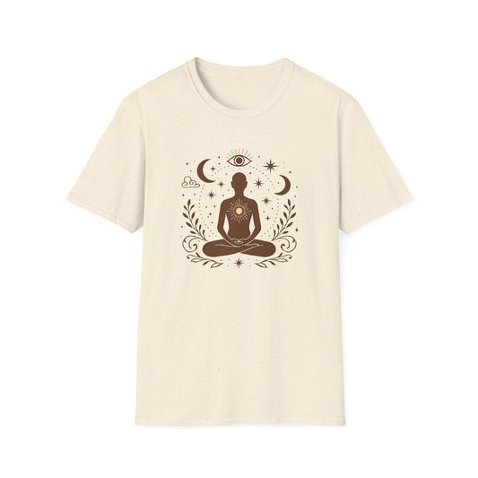 Meditative Cosmic Figure T-Shirt