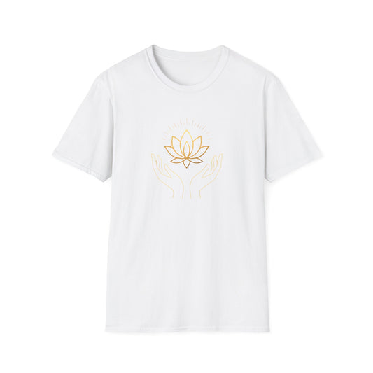 Cradling Golden Lotus T-Shirt