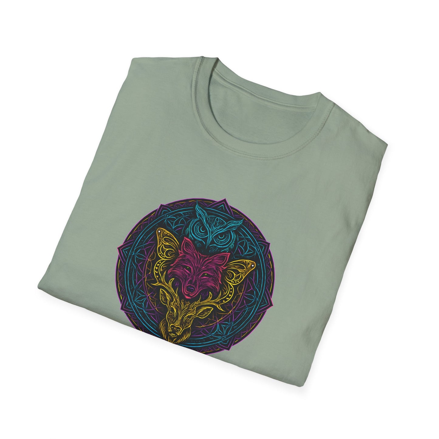Neon animal mandala T-Shirt