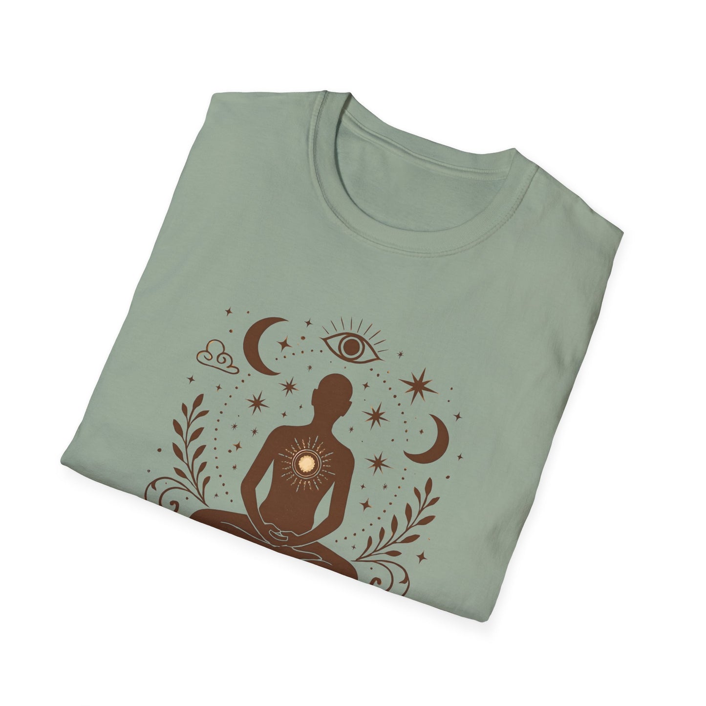 Meditative Cosmic Figure T-Shirt