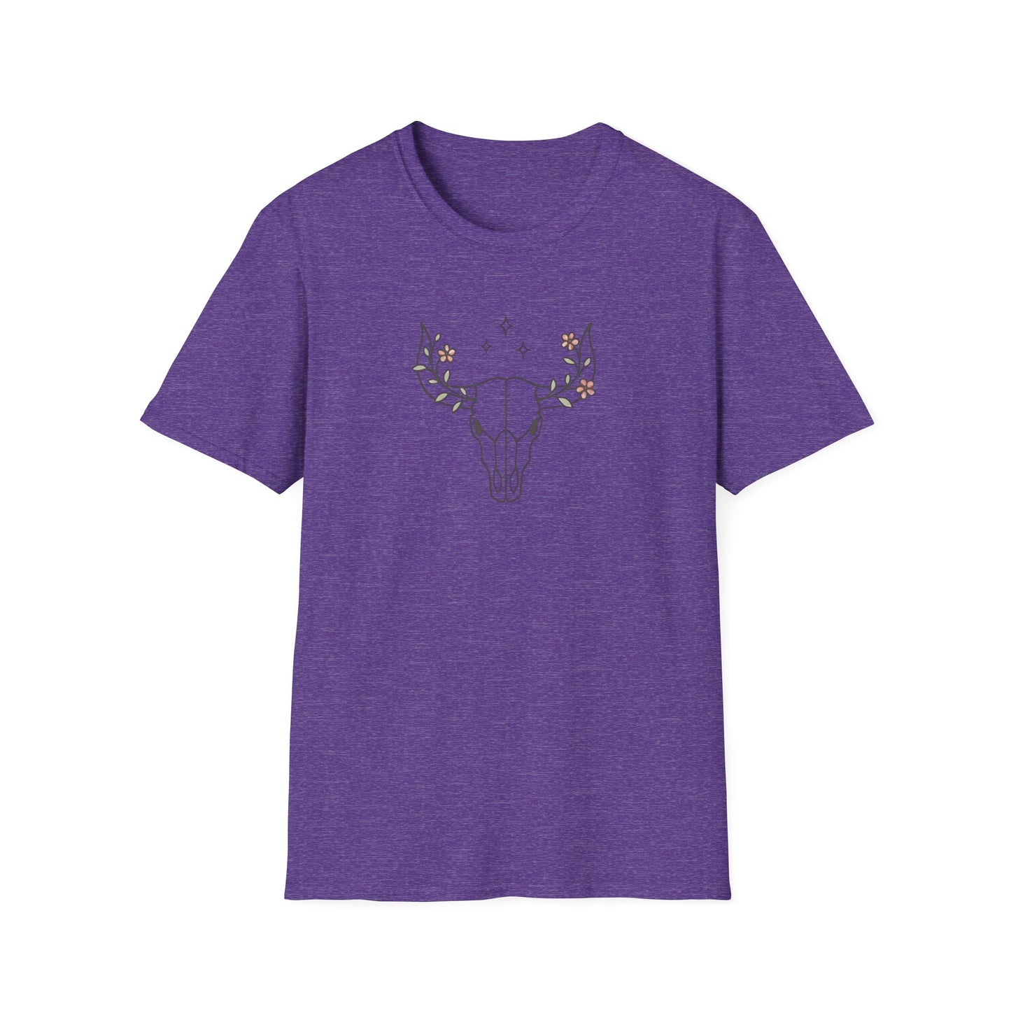 Floral deer skull T-Shirt